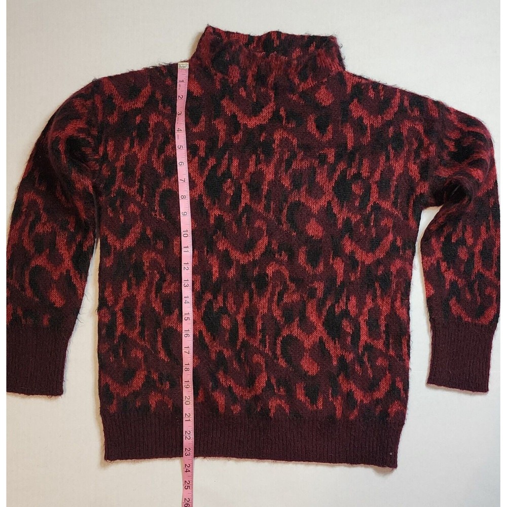 IMMAGINI Made in Italy Mohair Wool Blend Mock Neck Sweater Size S